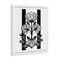 Stupell Industries Mirrored Black and White Blooms Canvas By Lettered and Lined